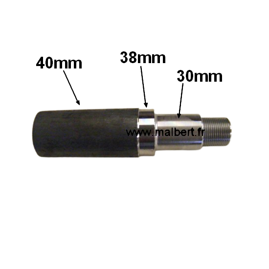 Fusée axe de roue pour roulement Cartouche